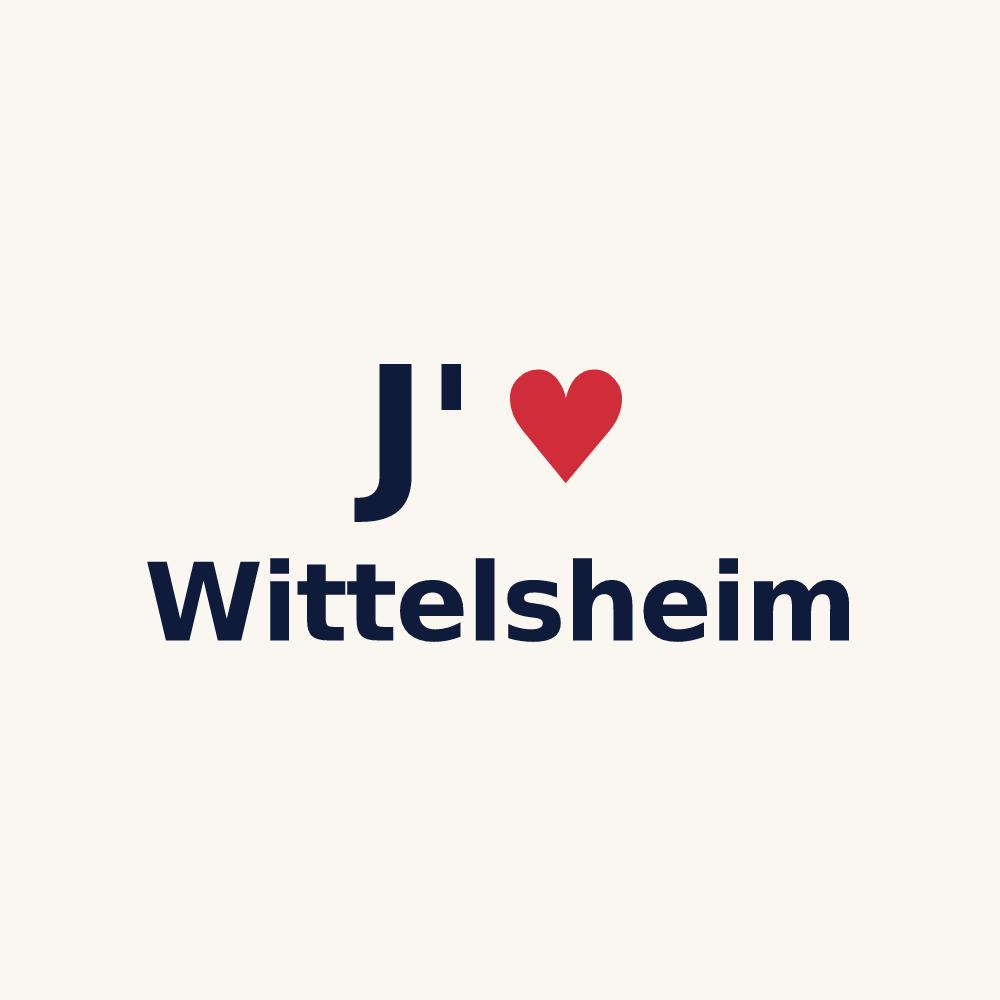 Tasse personnalisée Wittelsheim — design J'aime Wittelsheim