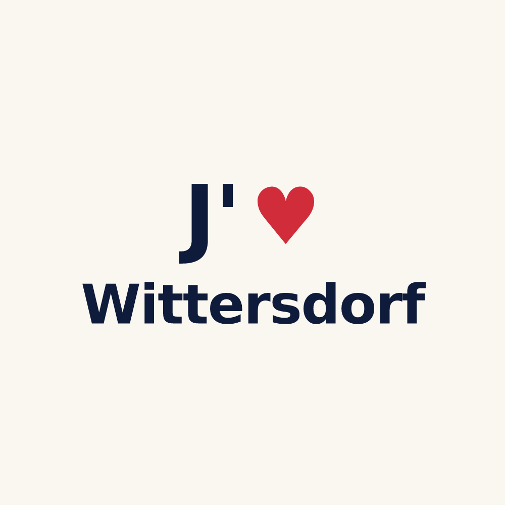 Tasse personnalisée Wittersdorf — design J'aime Wittersdorf