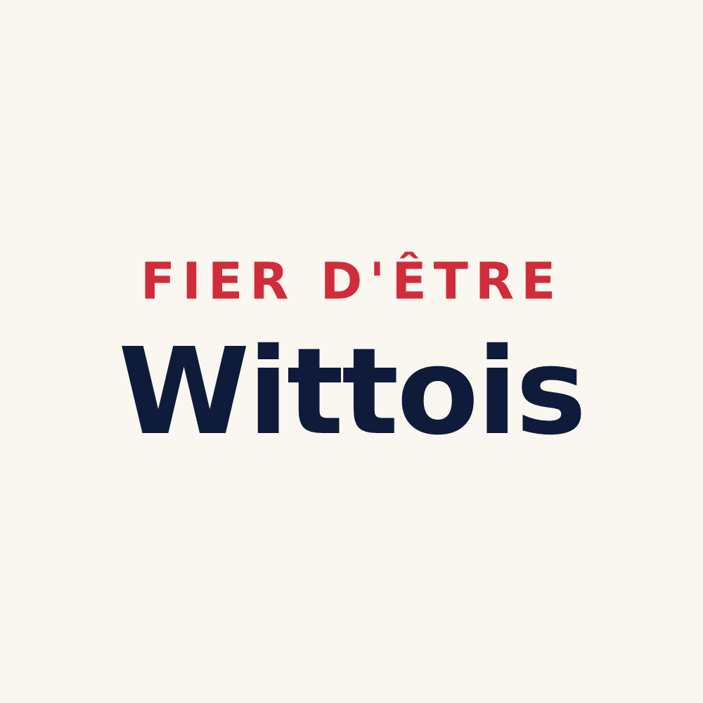 Tasse « Fier d'être Wittois » — design pour Wittes