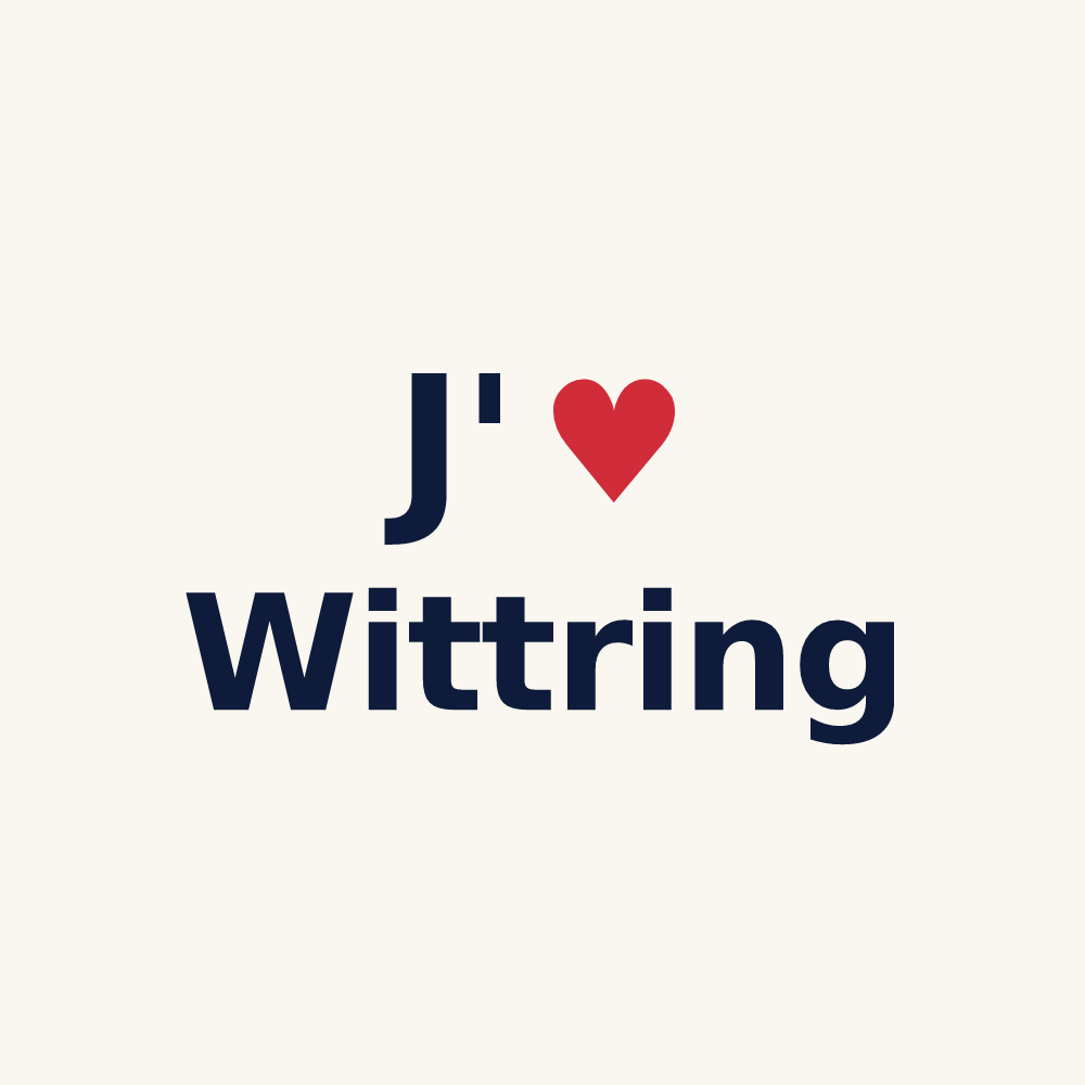 Tasse personnalisée Wittring — design J'aime Wittring