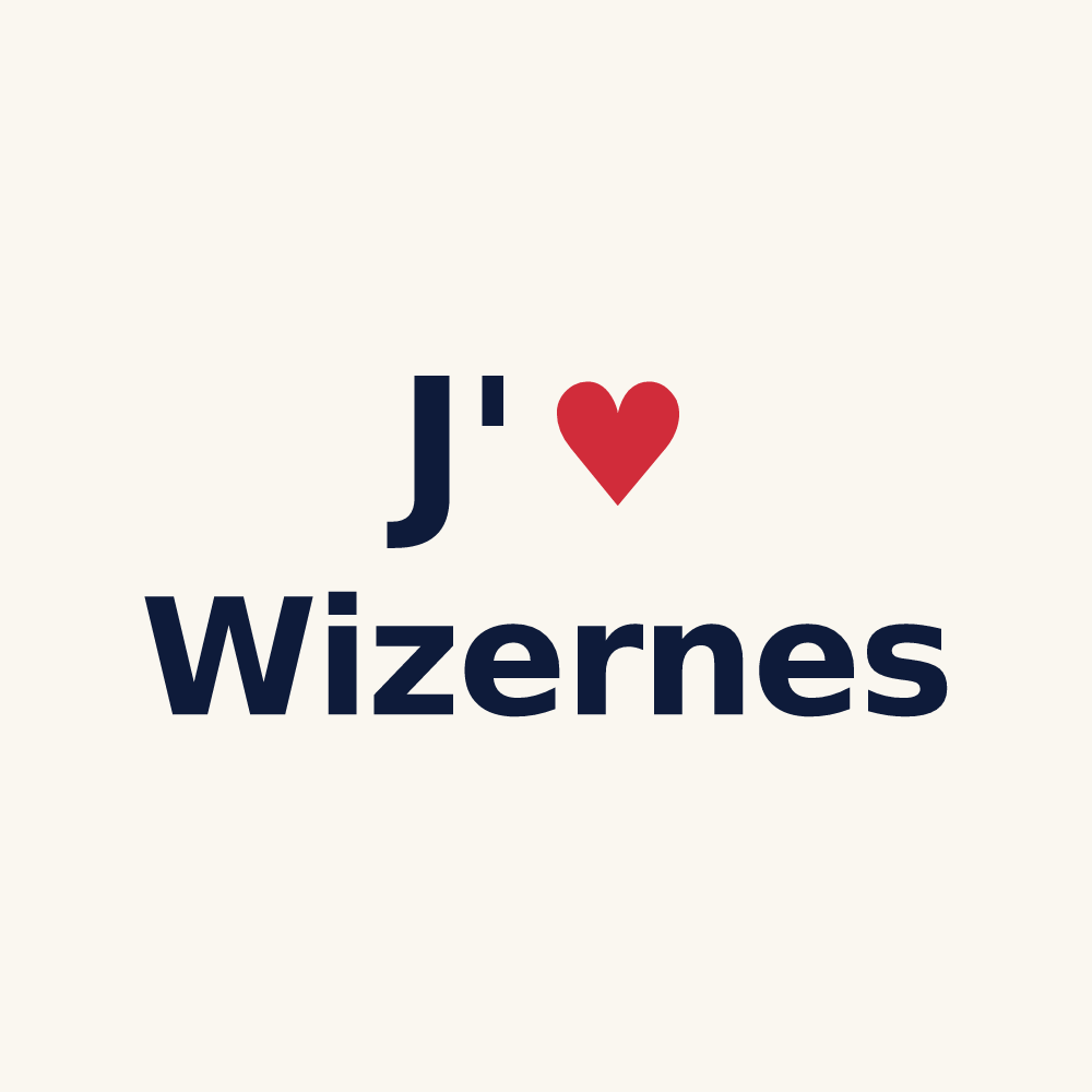 Tasse personnalisée Wizernes — design J'aime Wizernes