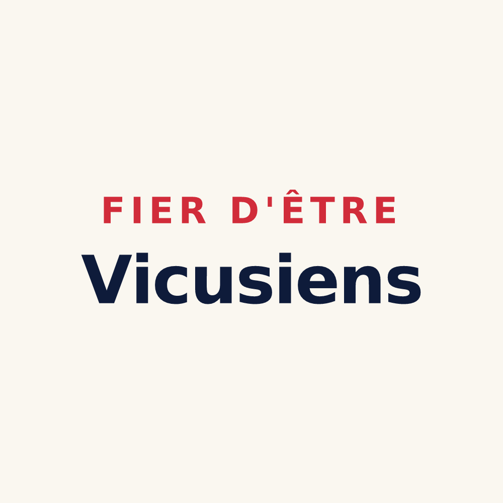 Tasse « Fier d'être Vicusiens » — design pour Wy-dit-Joli-Village