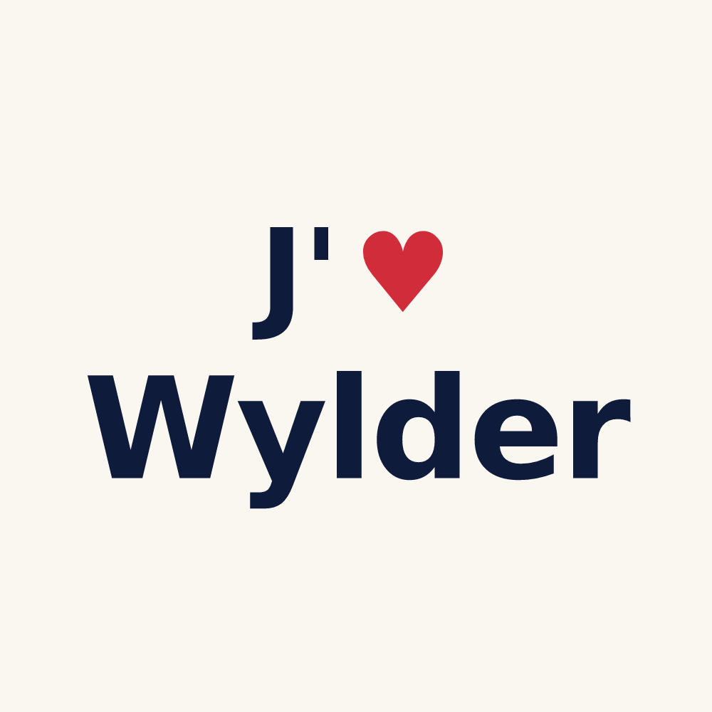 Tasse personnalisée Wylder — design « J'aime Wylder » imprimé sur la tasse