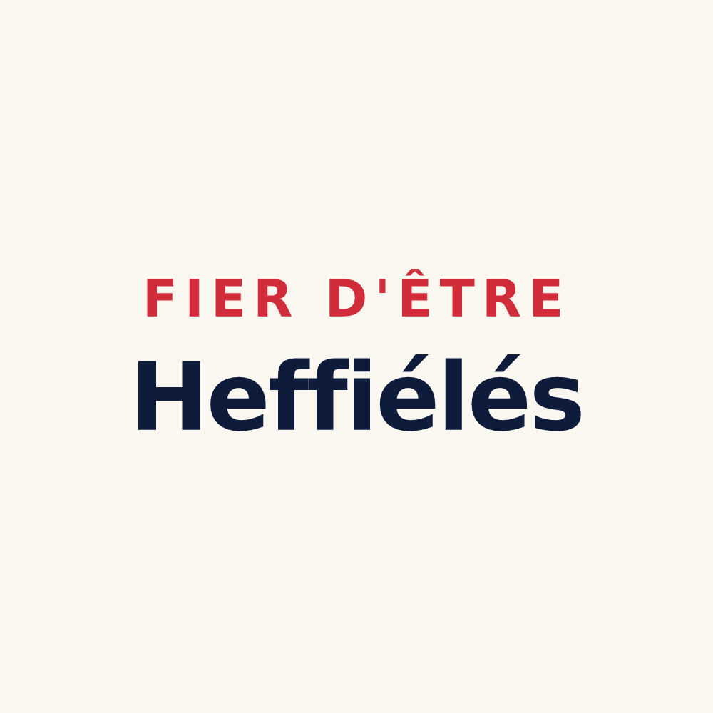Tasse « Fier d'être Heffiélés » — design pour Xaffévillers