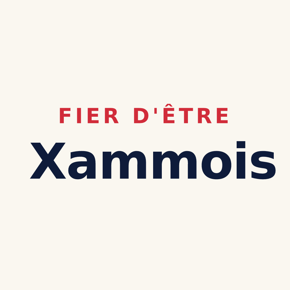 Tasse « Fier d'être Xammois » — design pour Xammes