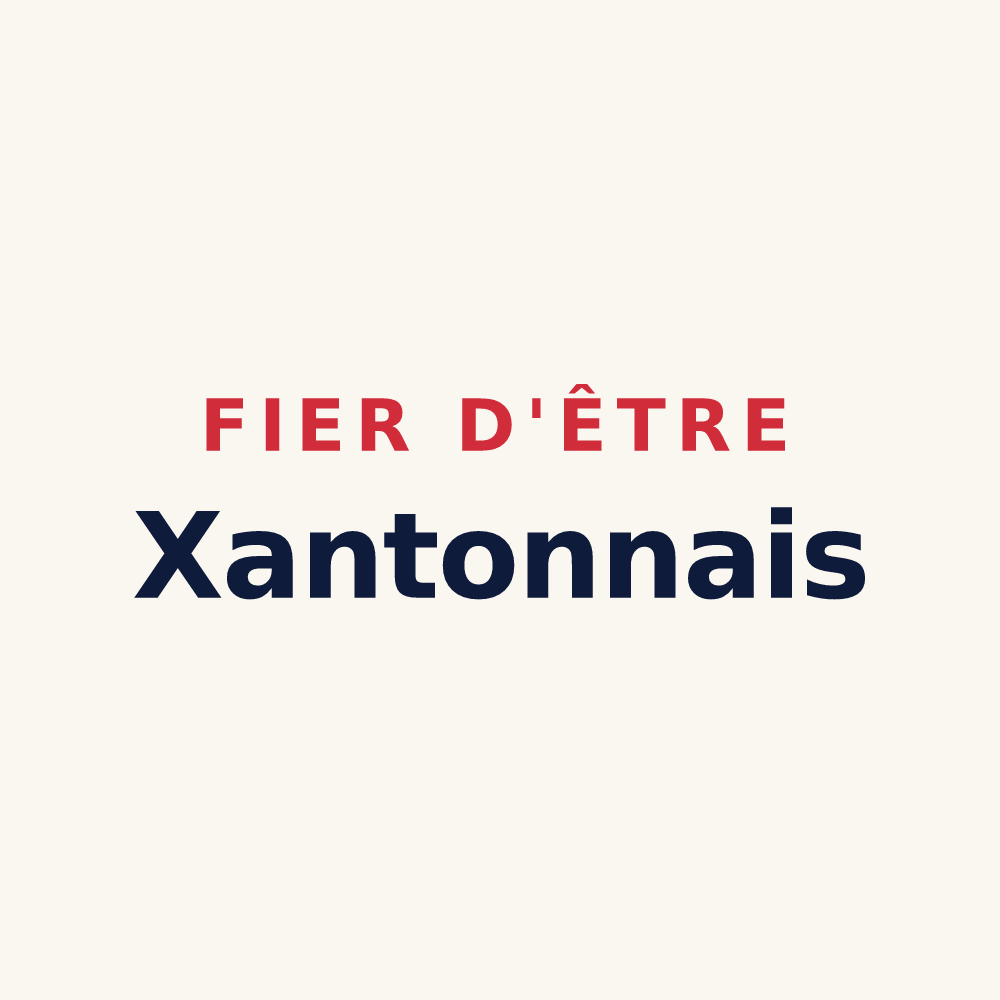 Tasse « Fier d'être Xantonnais » — design pour Xanton-Chassenon