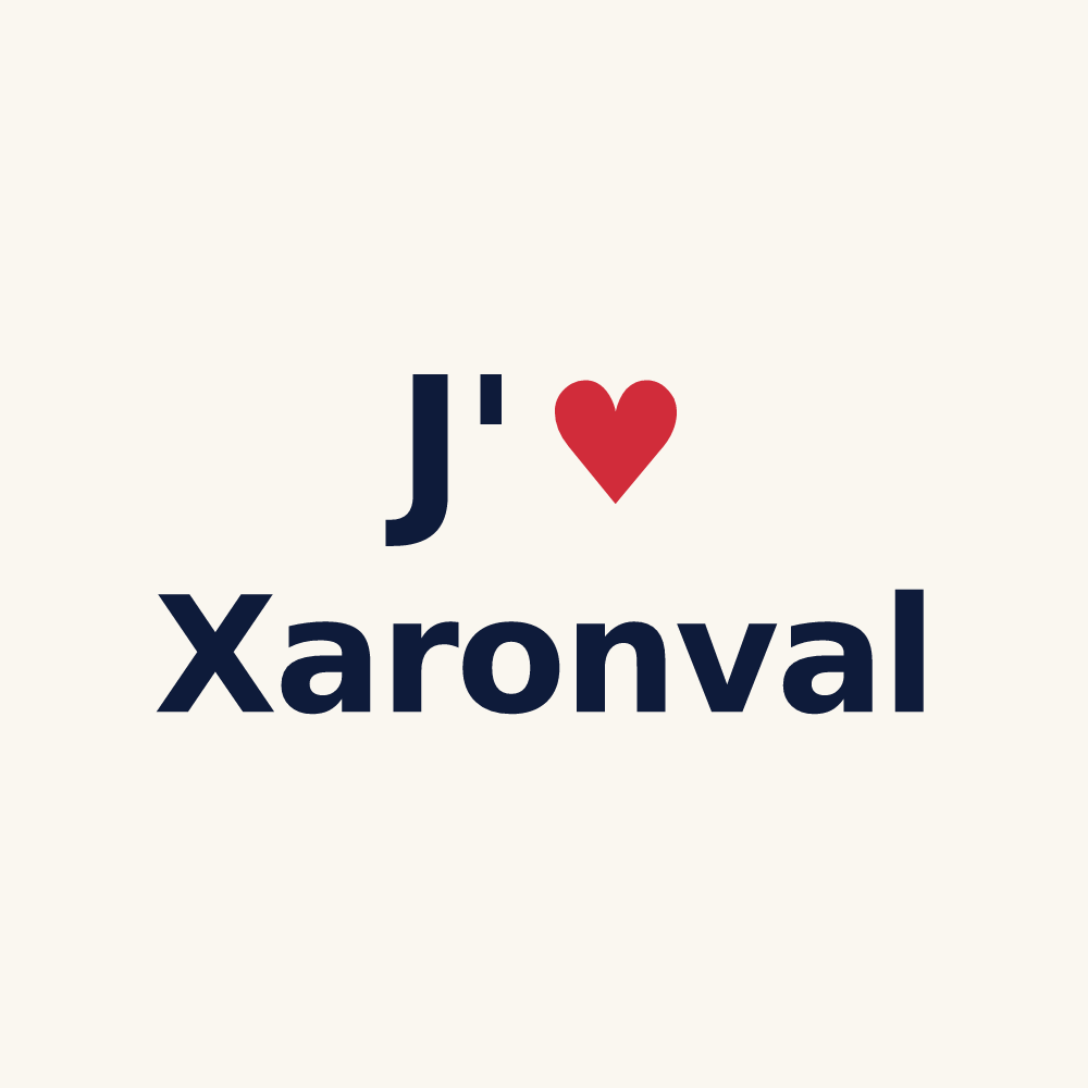 Tasse personnalisée Xaronval — design J'aime Xaronval