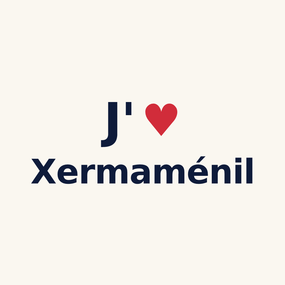 Tasse personnalisée Xermaménil — design J'aime Xermaménil