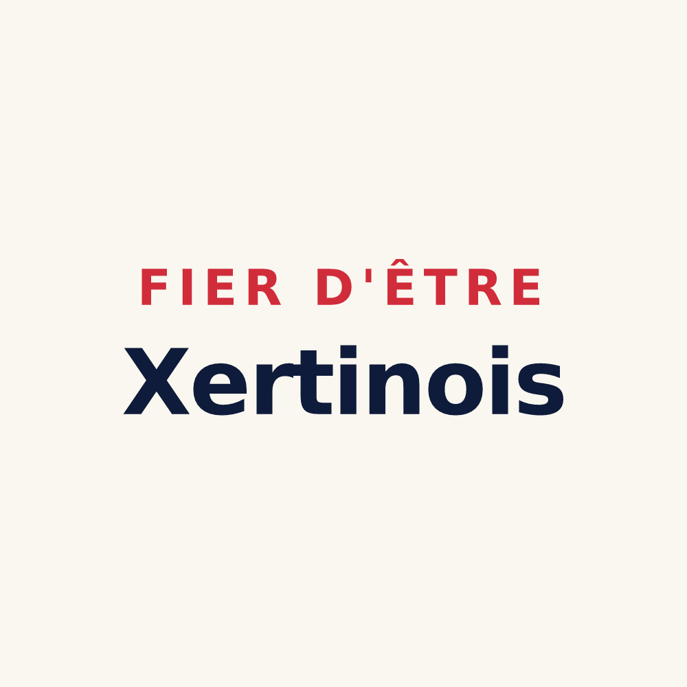 Tasse « Fier d'être Xertinois » — design pour Xertigny