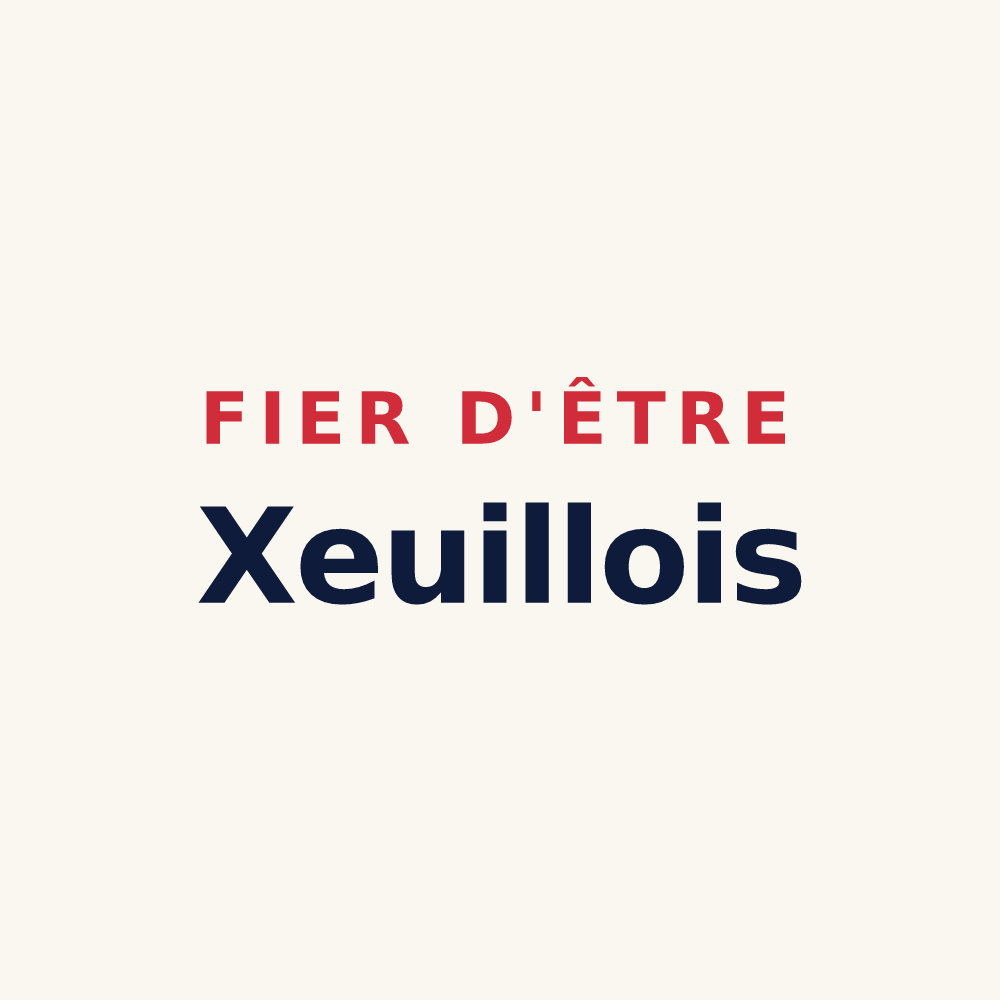 Tasse « Fier d'être Xeuillois » — design pour Xeuilley