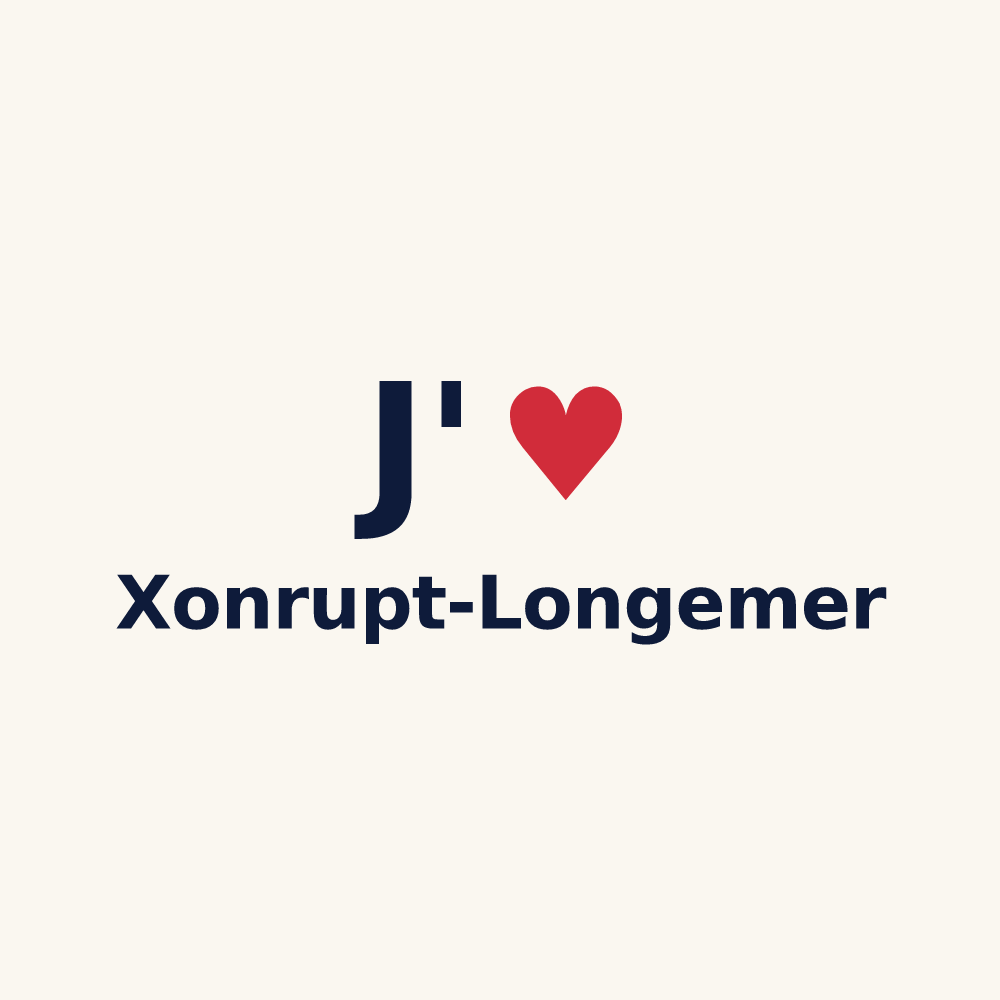 Tasse personnalisée Xonrupt-Longemer — design J'aime Xonrupt-Longemer