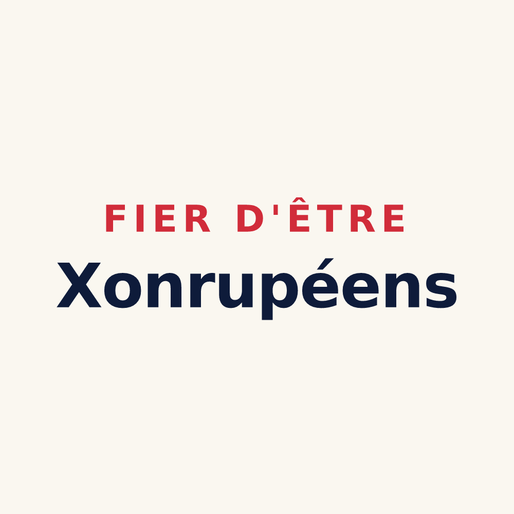 Tasse « Fier d'être Xonrupéens » — design pour Xonrupt-Longemer