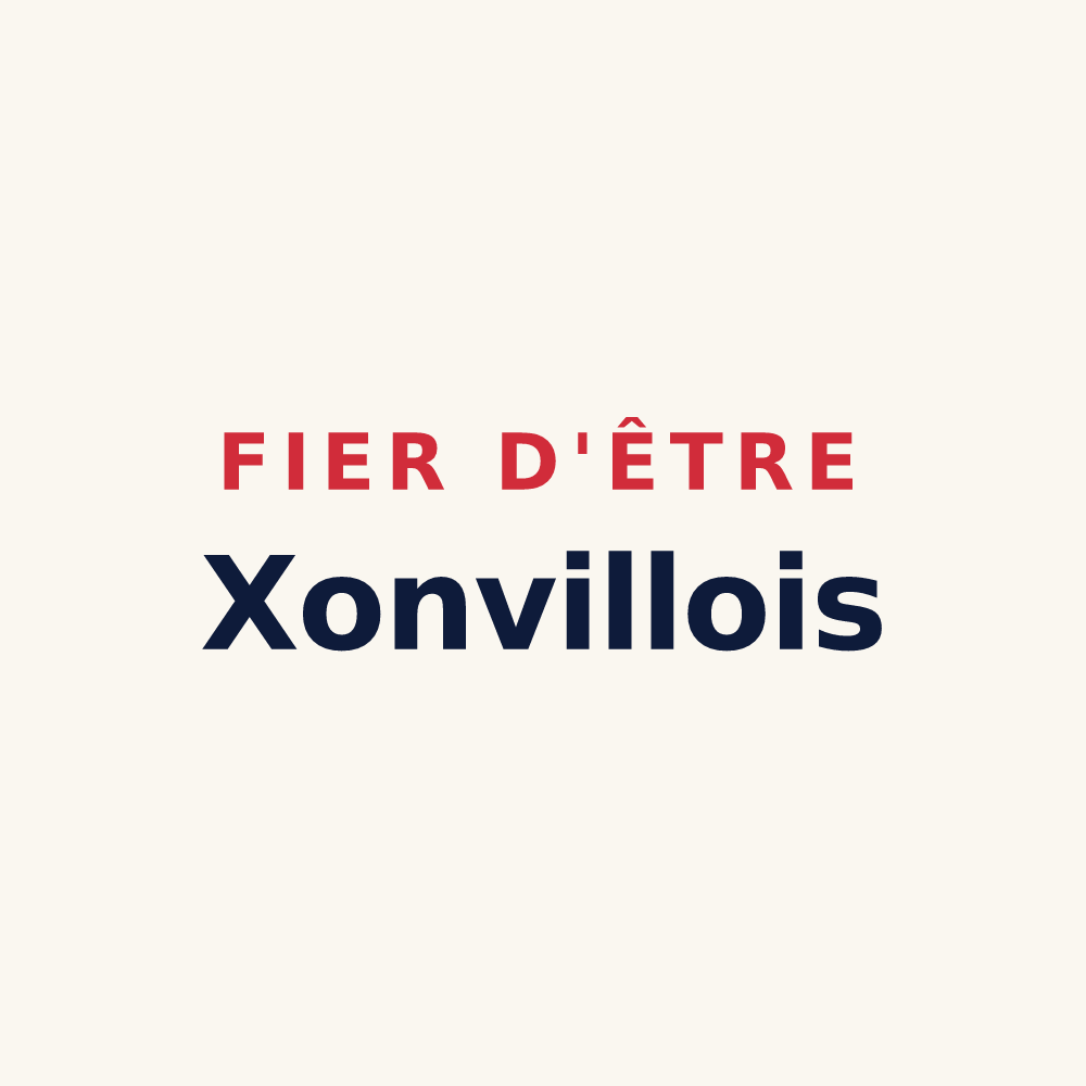 Tasse « Fier d'être Xonvillois » — design pour Xonville