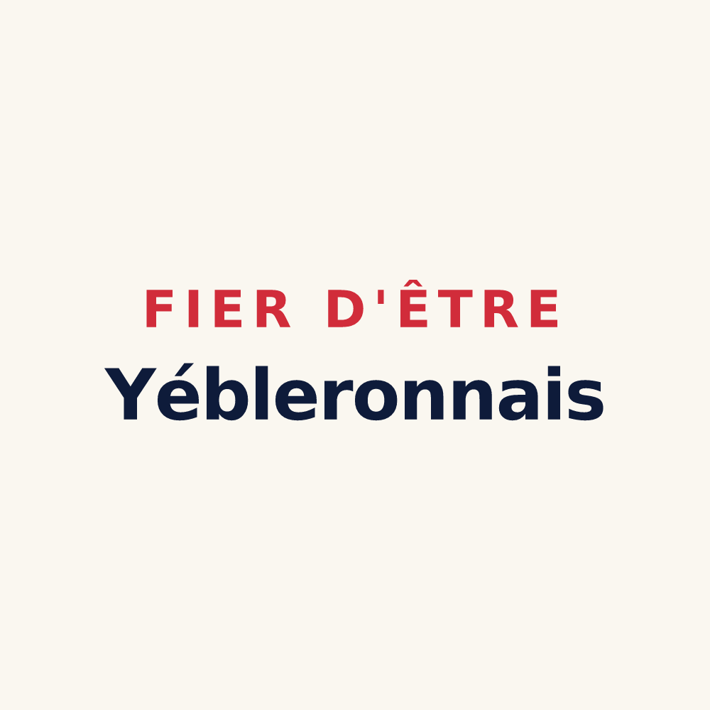 Tasse « Fier d'être Yébleronnais » — design pour Yébleron