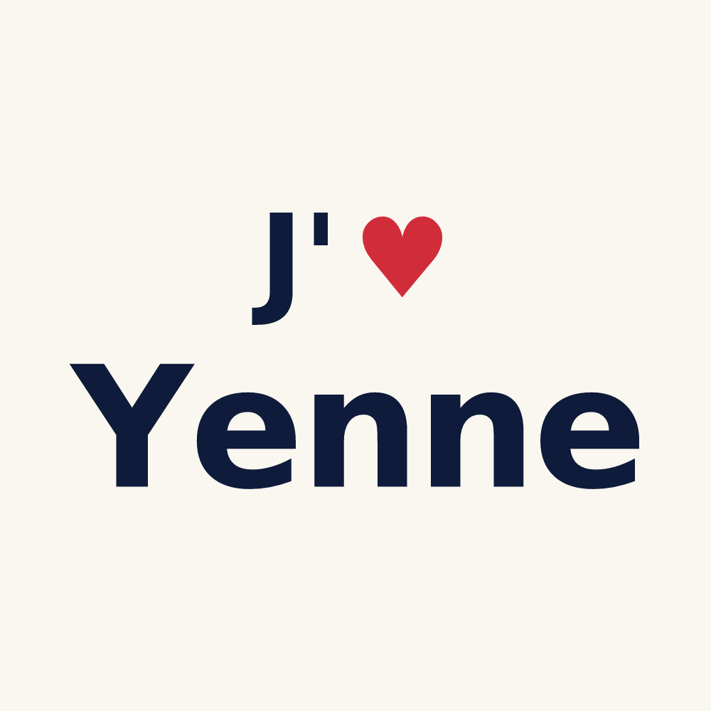 Tasse personnalisée Yenne — design J'aime Yenne