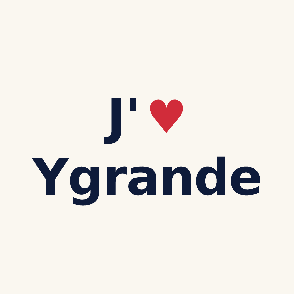 Tasse personnalisée Ygrande — design J'aime Ygrande