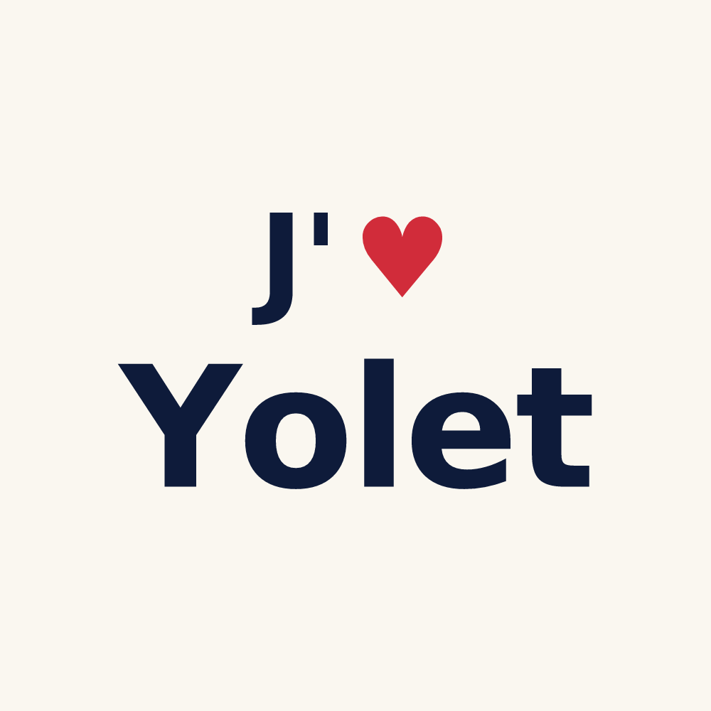 Tasse personnalisée Yolet — design « J'aime Yolet » imprimé sur la tasse