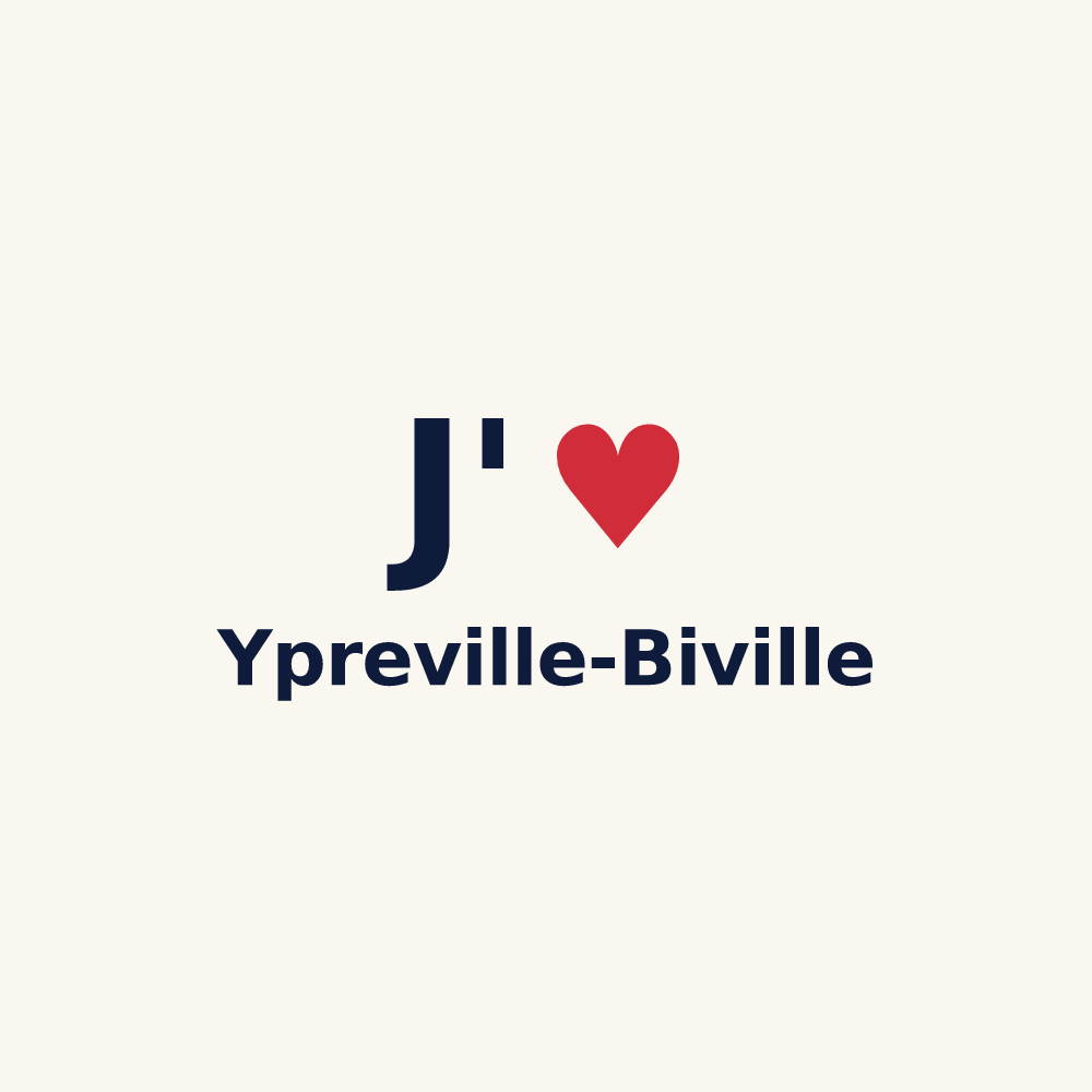 Tasse personnalisée Ypreville-Biville — design J'aime Ypreville-Biville