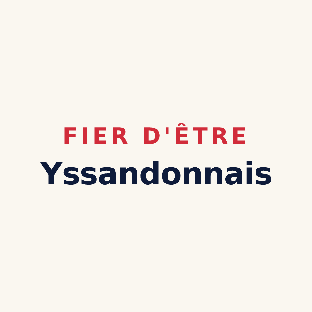 Tasse « Fier d'être Yssandonnais » — design pour Yssandon
