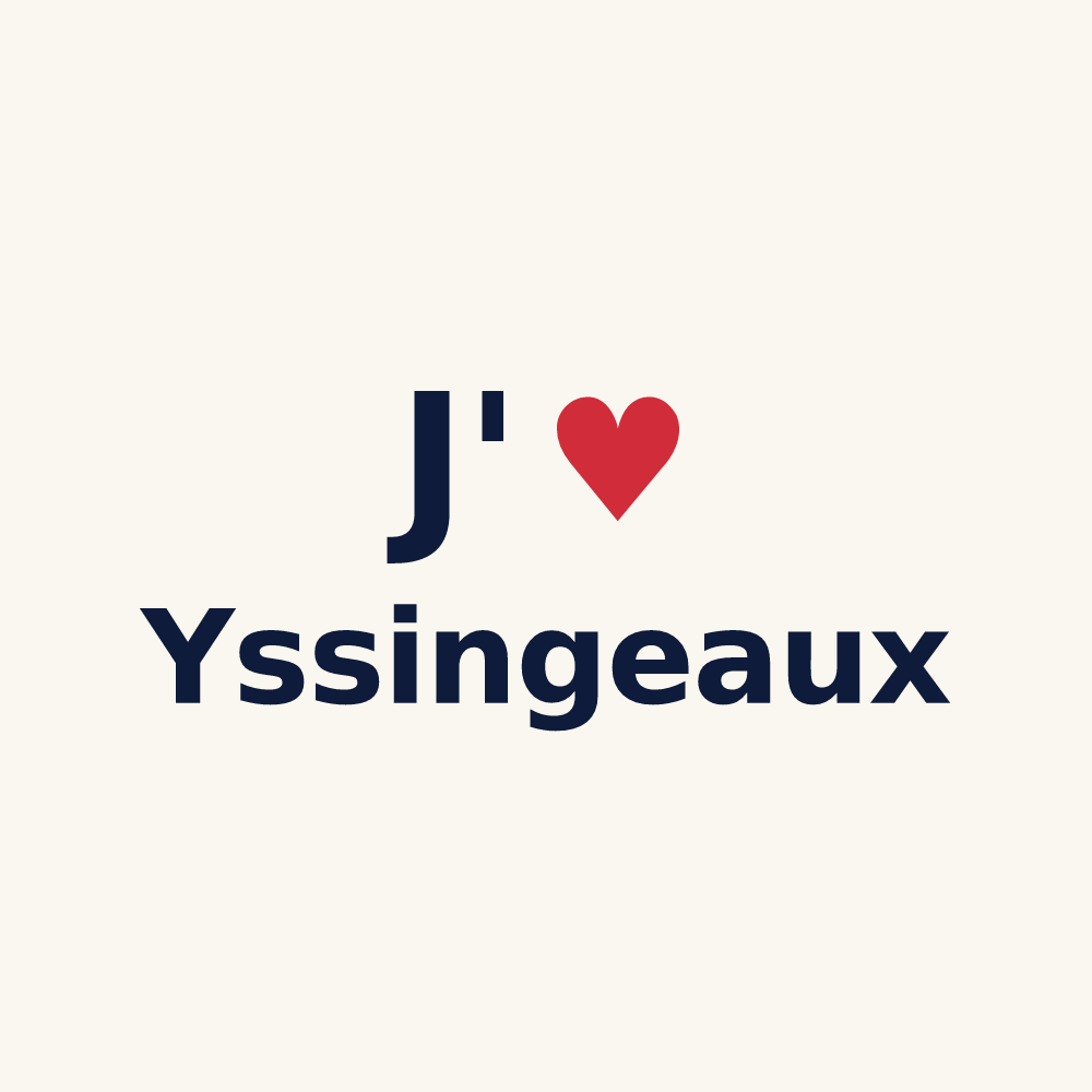 Tasse personnalisée Yssingeaux — design J'aime Yssingeaux