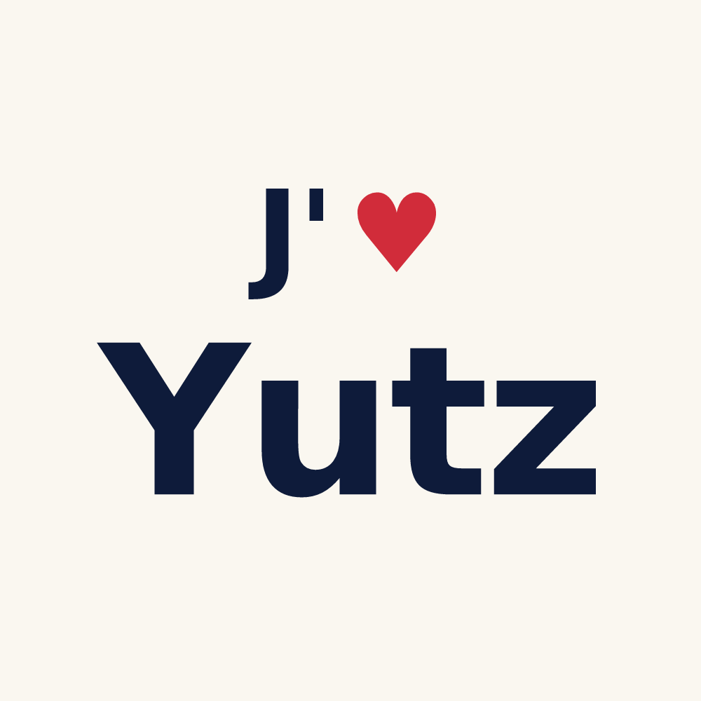Tasse personnalisée Yutz — design J'aime Yutz