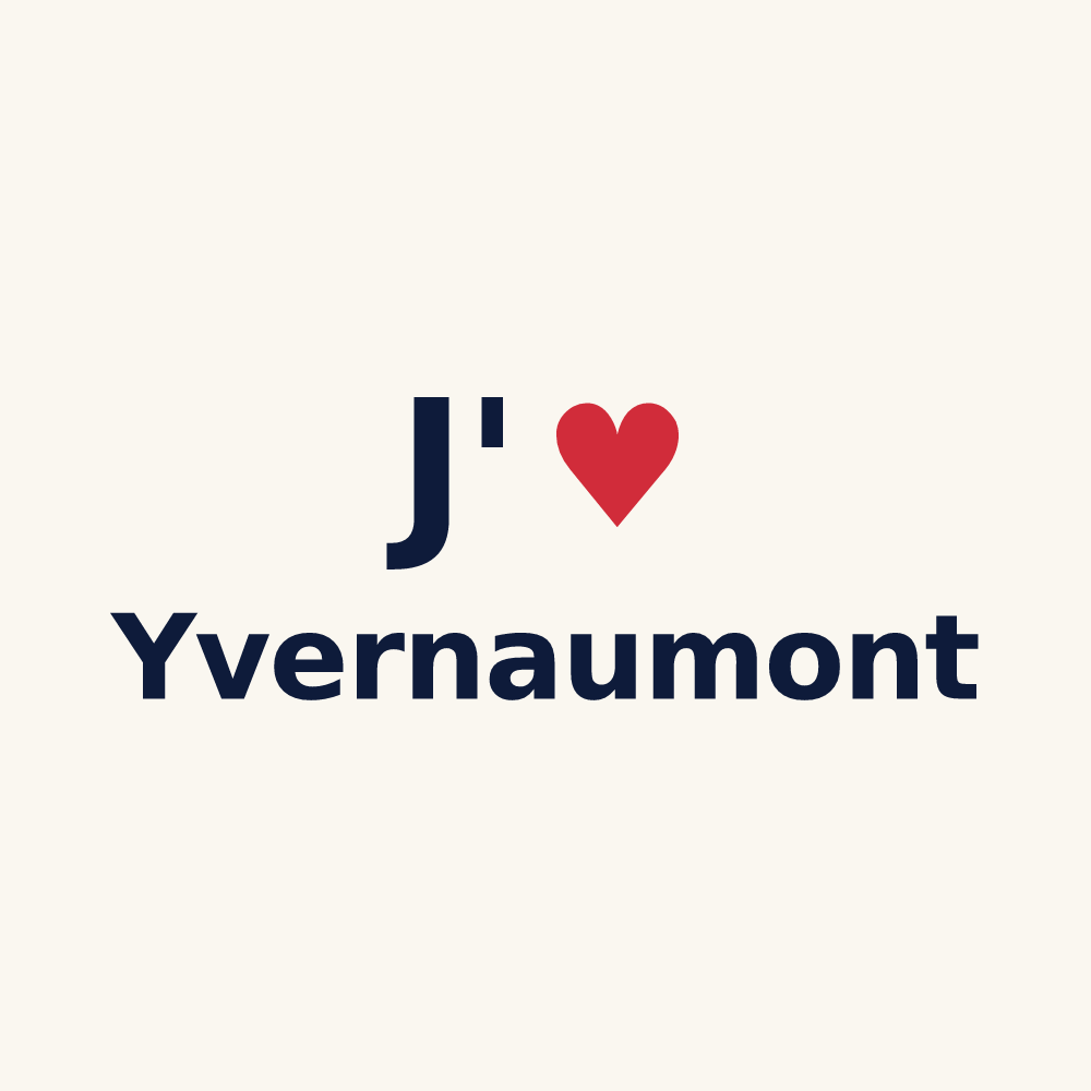Tasse personnalisée Yvernaumont — design J'aime Yvernaumont