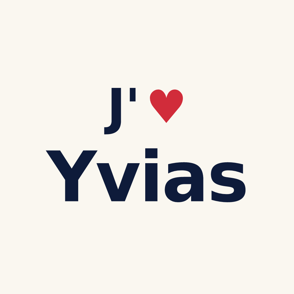Tasse personnalisée Yvias — design J'aime Yvias