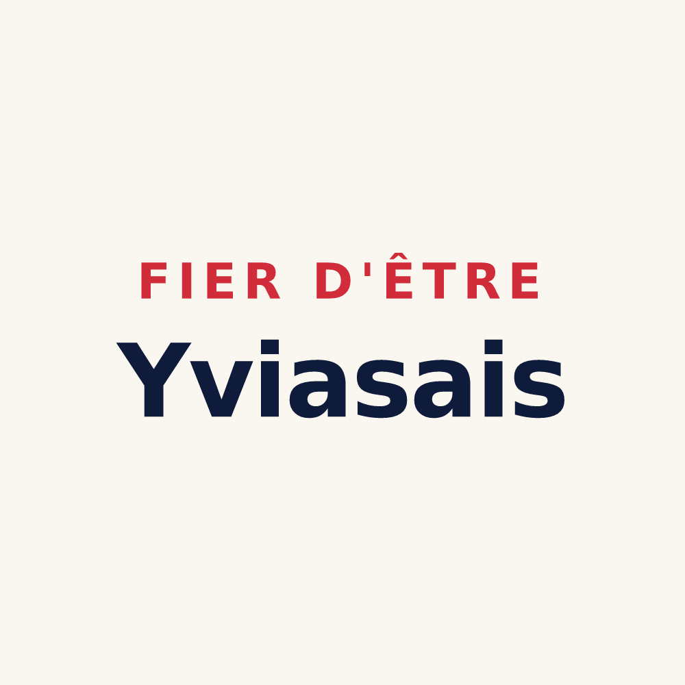 Tasse « Fier d'être Yviasais » — design pour Yvias