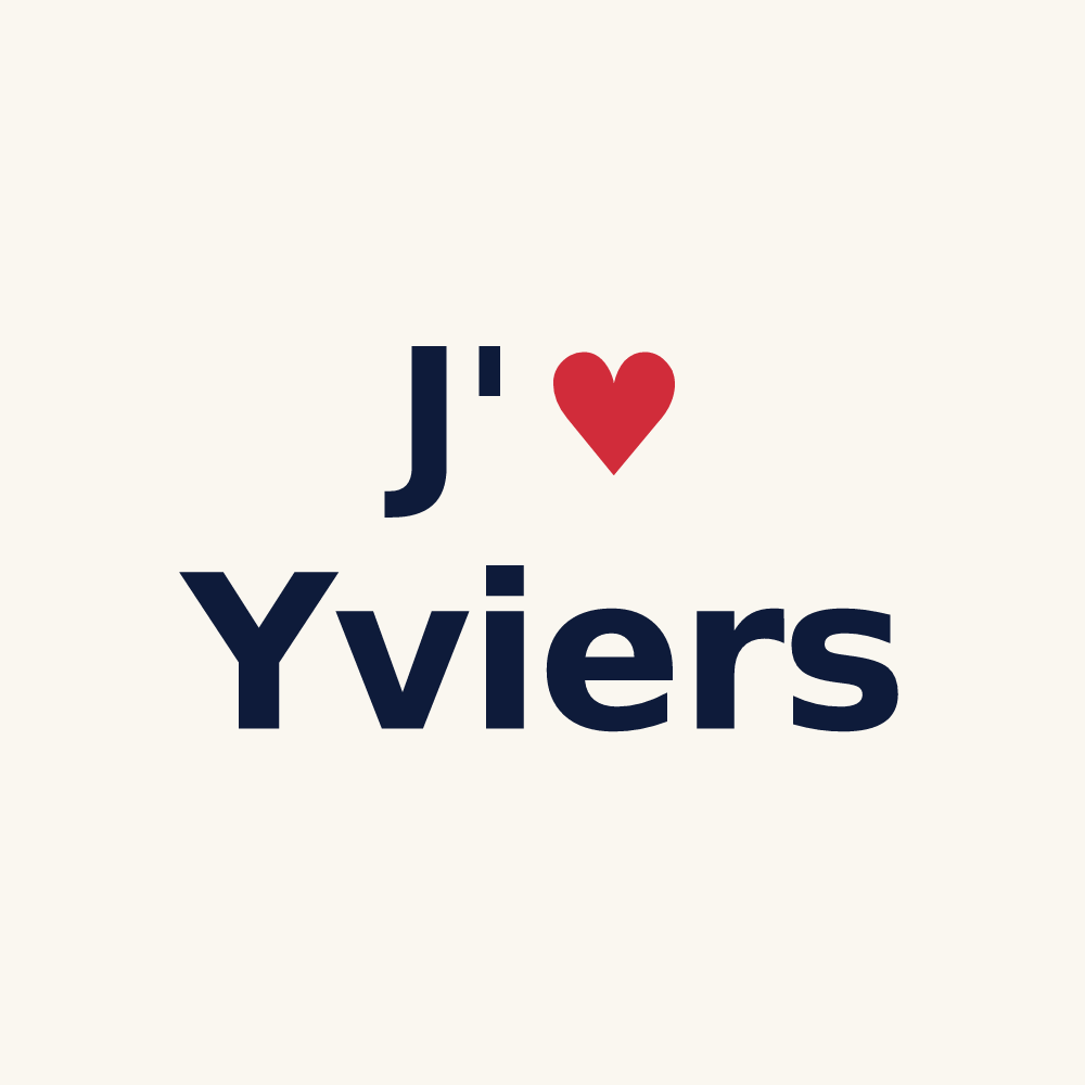 Tasse personnalisée Yviers — design J'aime Yviers