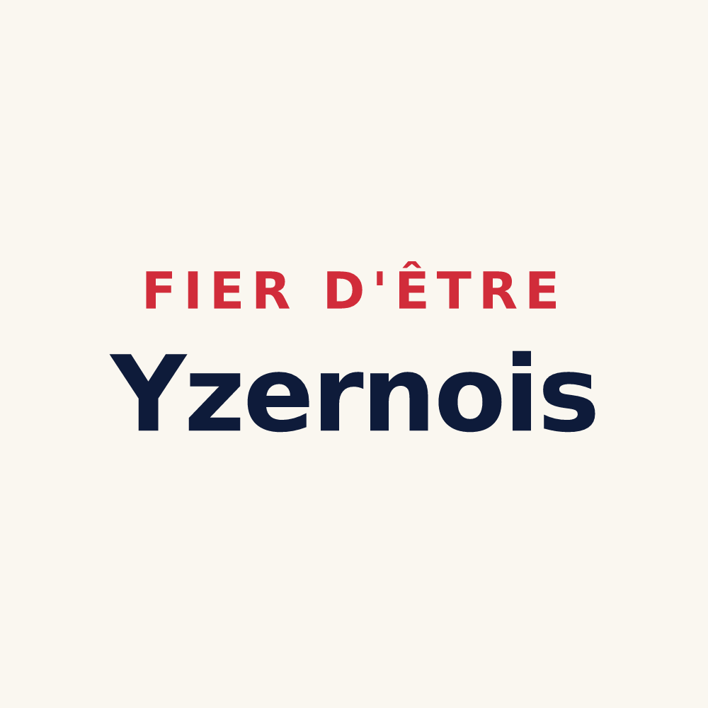 Tasse « Fier d'être Yzernois » — design pour Yzernay