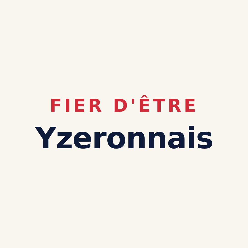 Tasse « Fier d'être Yzeronnais » — design pour Yzeron