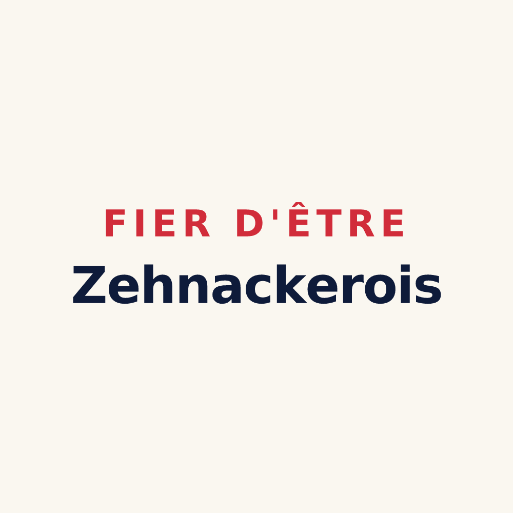 Tasse « Fier d'être Zehnackerois » — design pour Zehnacker