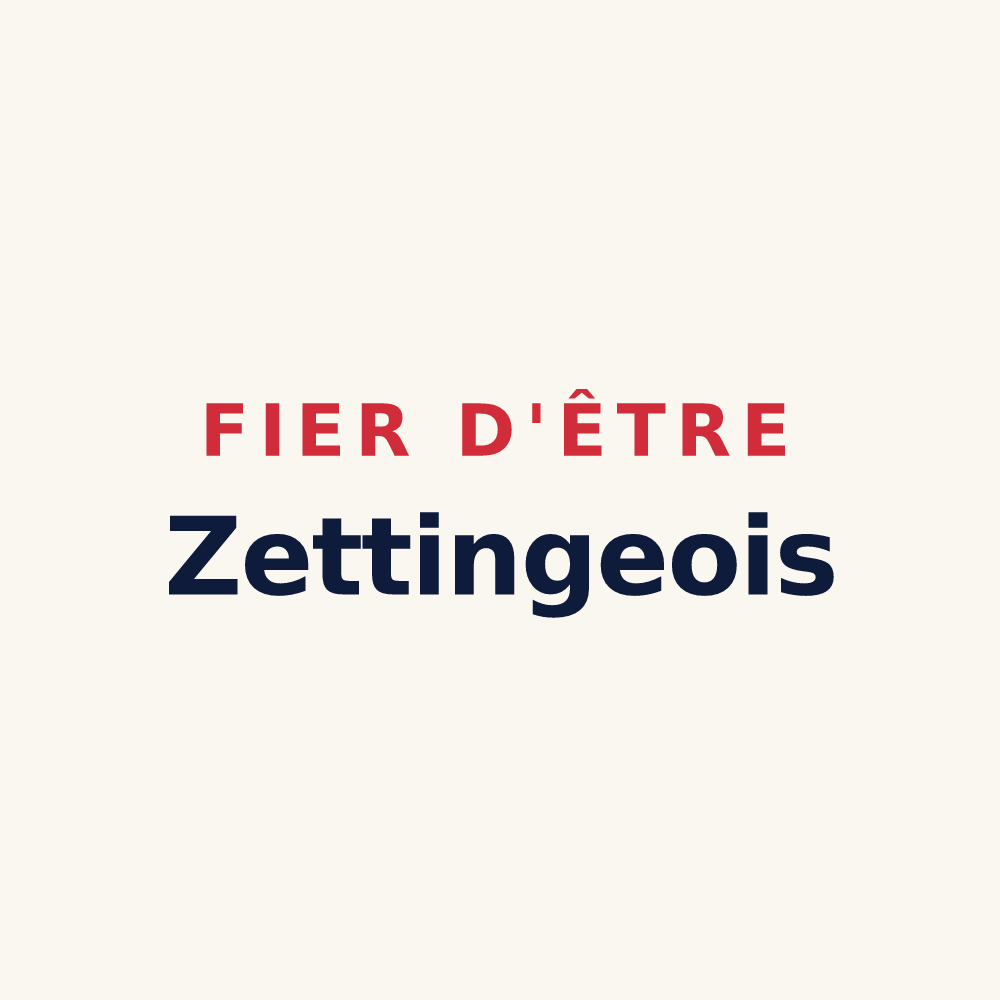 Tasse « Fier d'être Zettingeois » — design pour Zetting
