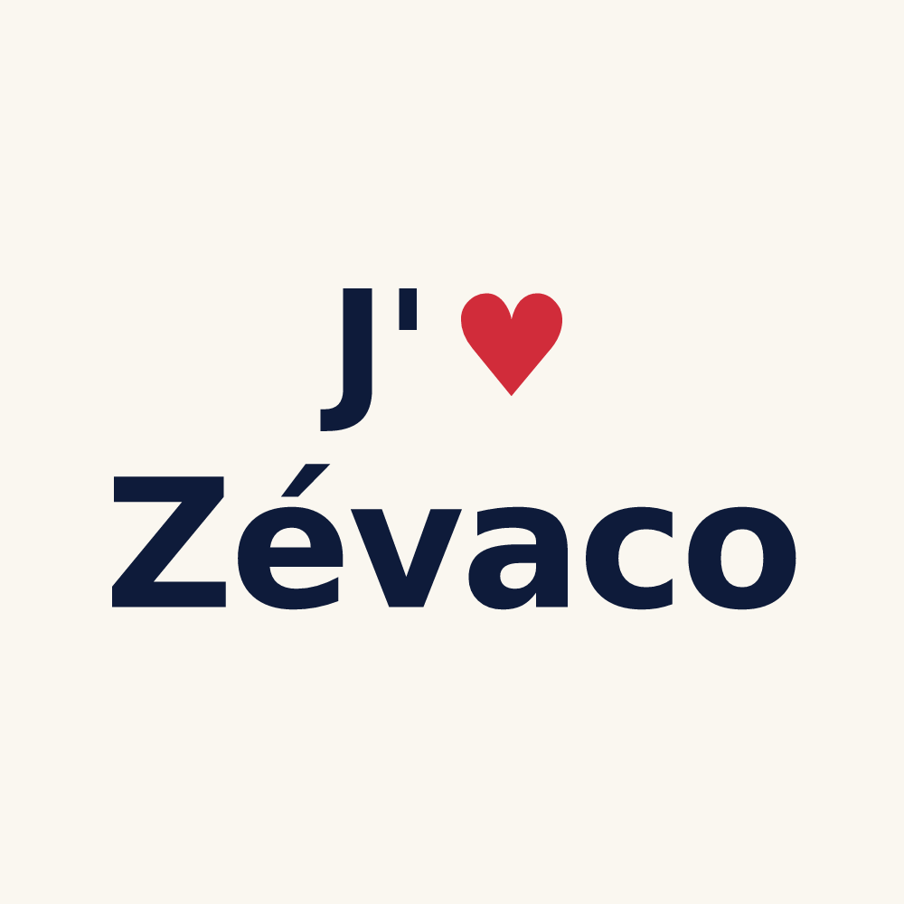 Tasse personnalisée Zévaco — design J'aime Zévaco