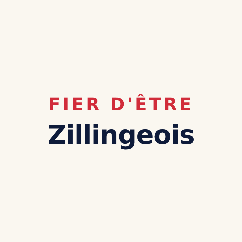 Tasse « Fier d'être Zillingeois » — design pour Zilling