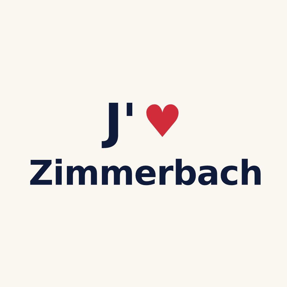 Tasse personnalisée Zimmerbach — design J'aime Zimmerbach