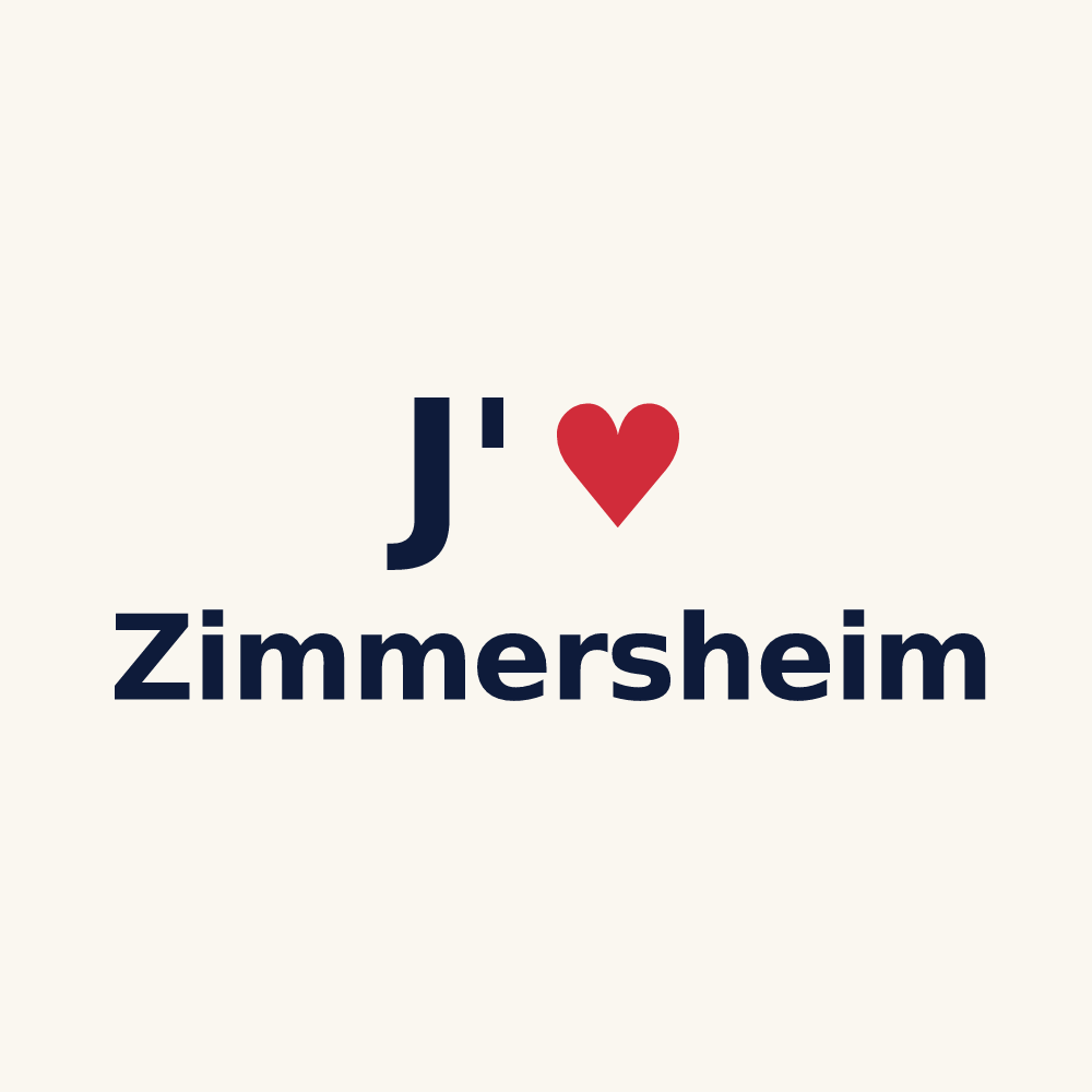 Tasse personnalisée Zimmersheim — design J'aime Zimmersheim