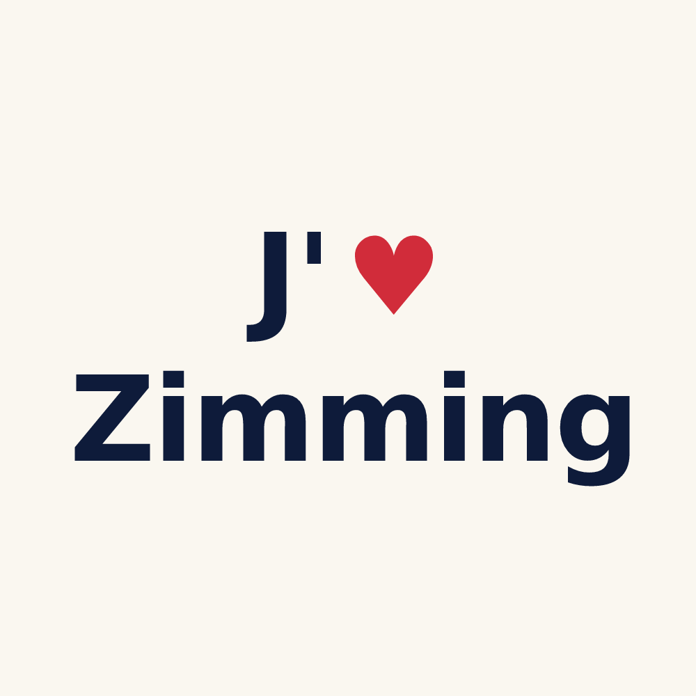 Tasse personnalisée Zimming — design J'aime Zimming