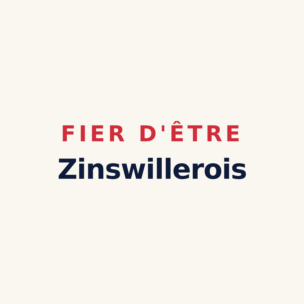 Tasse « Fier d'être Zinswillerois » — design pour Zinswiller