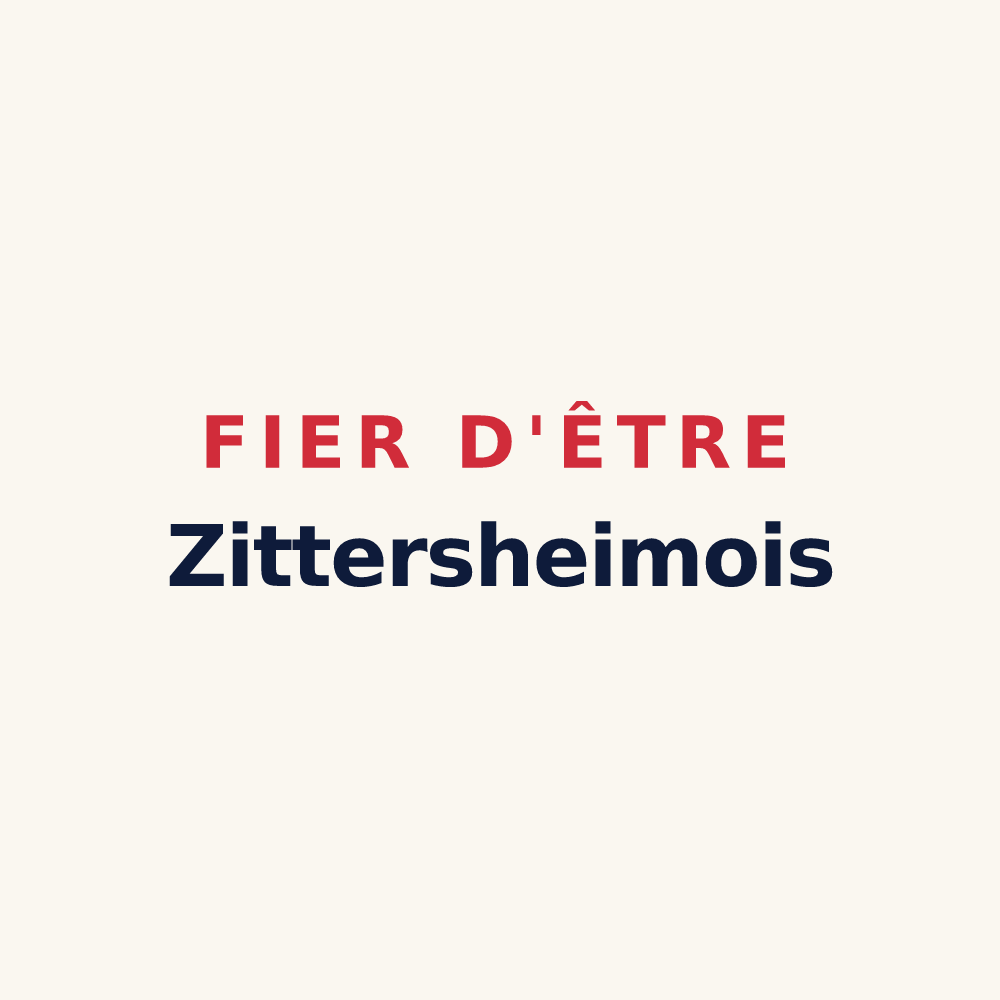 Tasse « Fier d'être Zittersheimois » — design pour Zittersheim