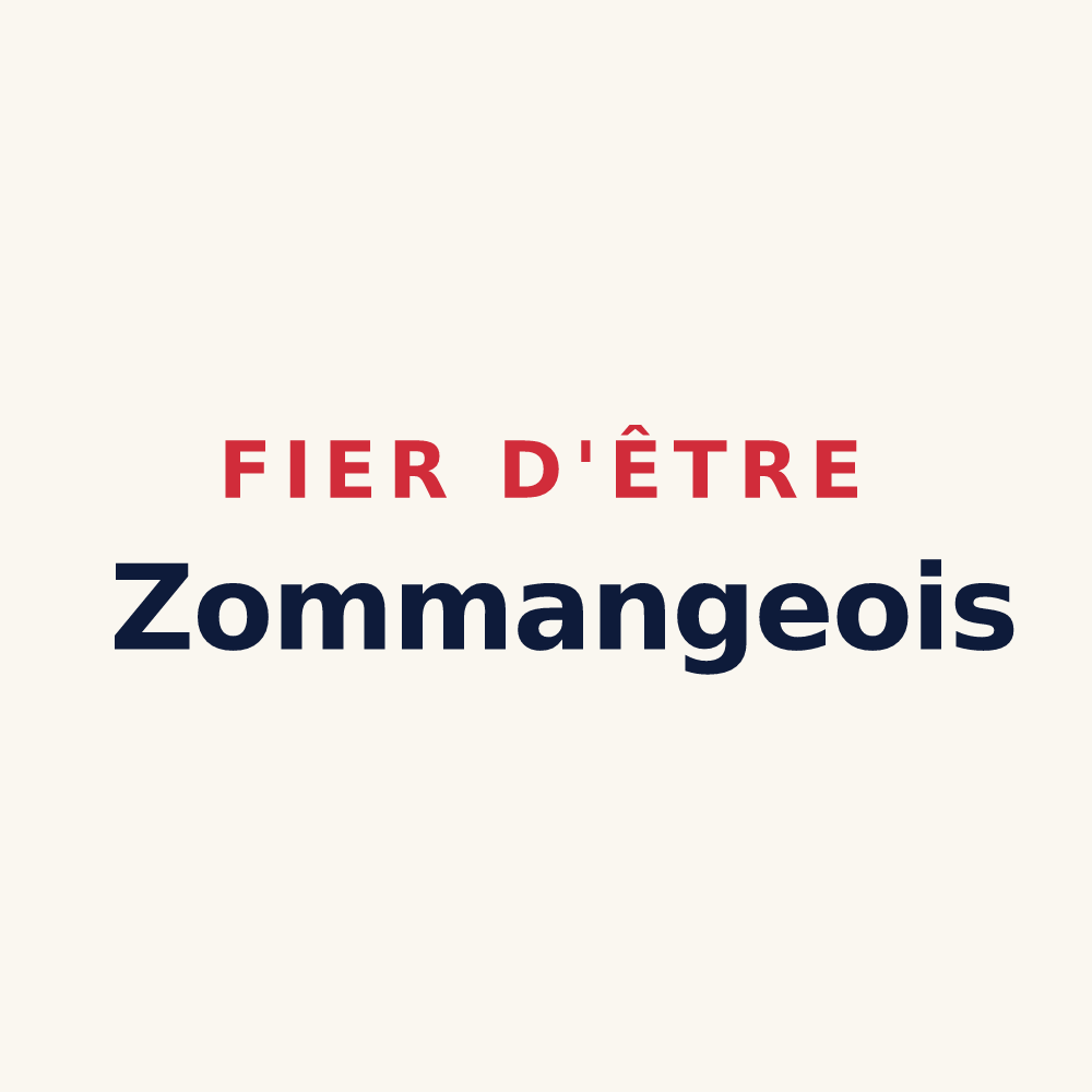 Tasse « Fier d'être Zommangeois » — design pour Zommange