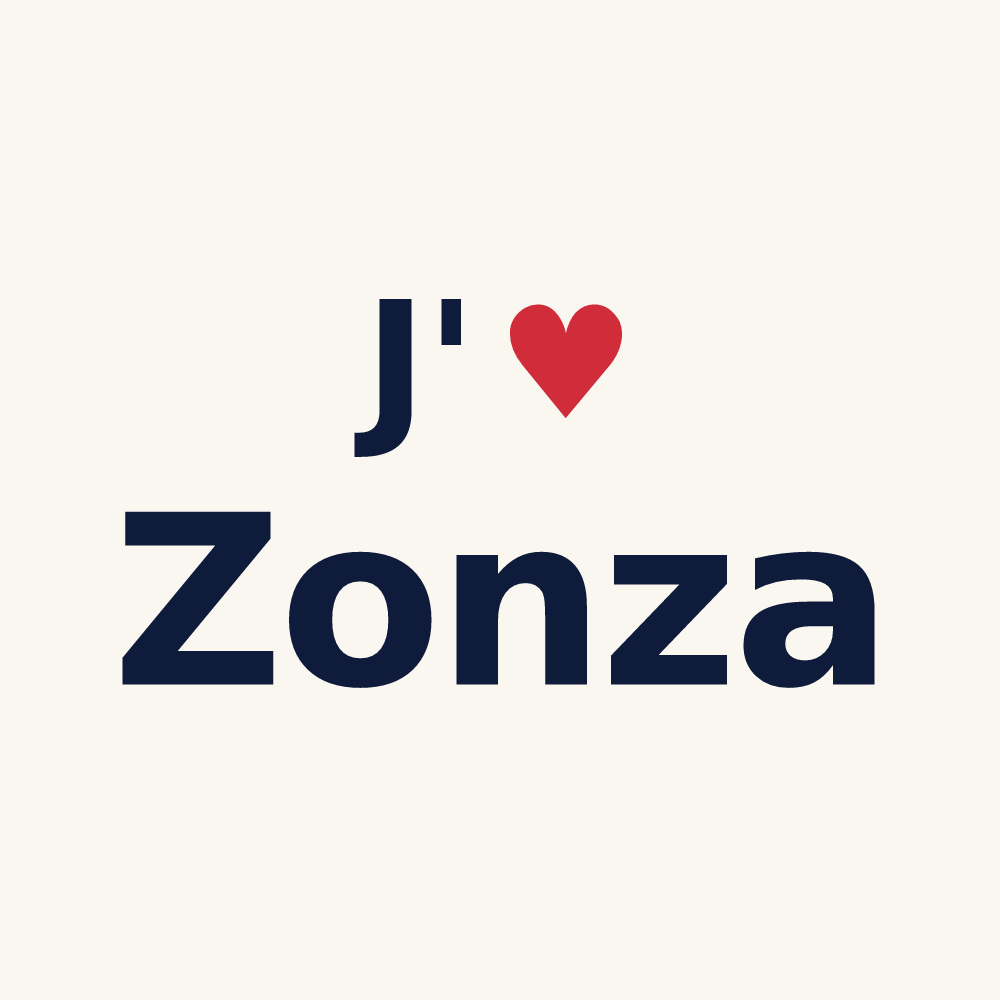 Tasse personnalisée Zonza — design J'aime Zonza