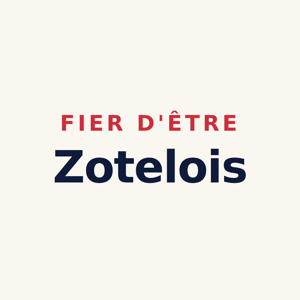 Tasse « Fier d'être Zotelois » — design pour Zoteux