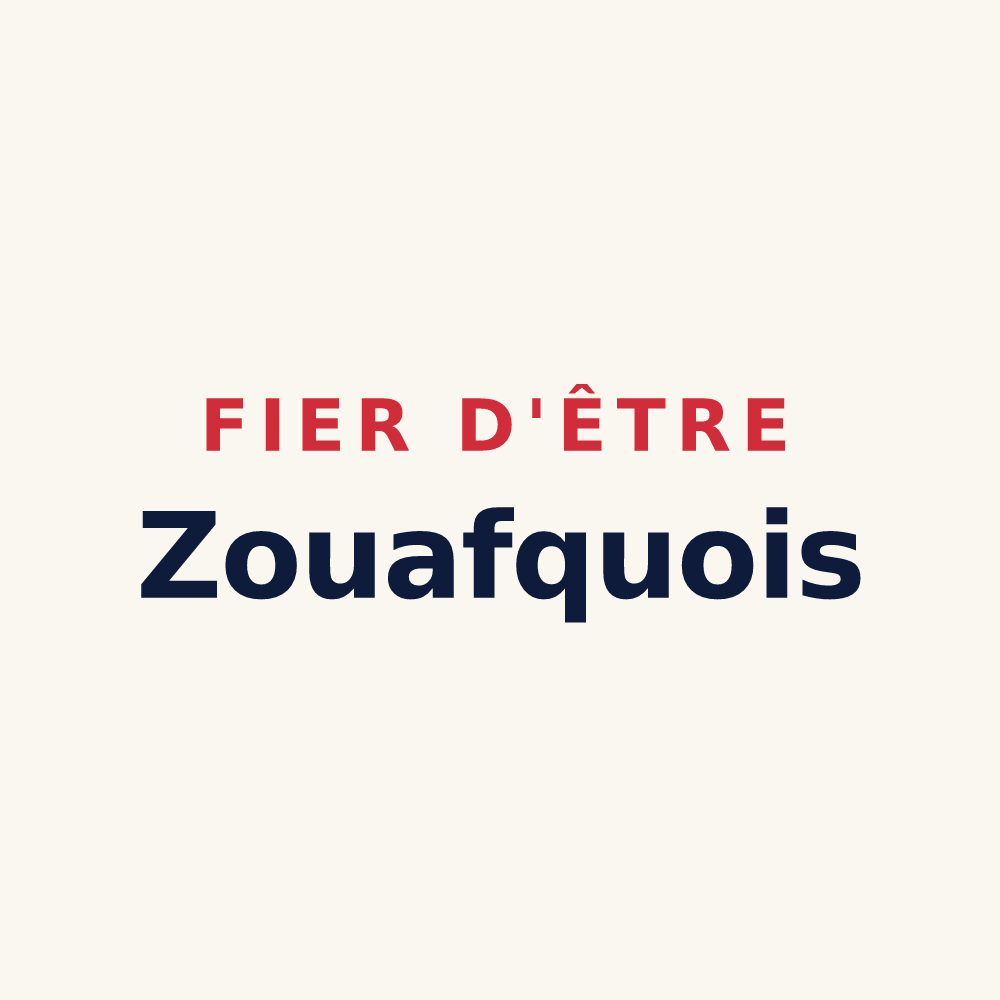 Tasse « Fier d'être Zouafquois » — design pour Zouafques