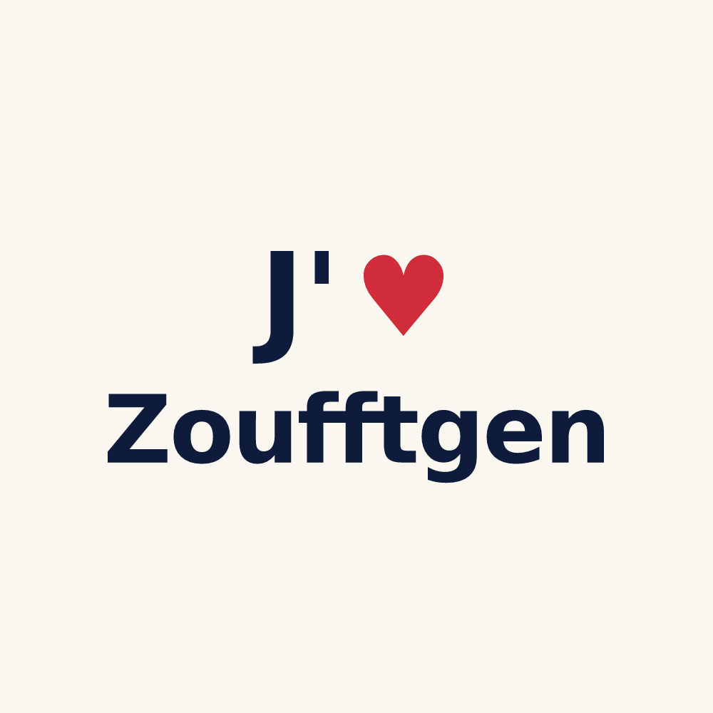 Tasse personnalisée Zoufftgen — design J'aime Zoufftgen