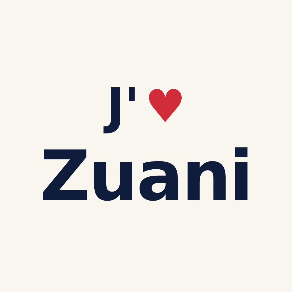 Tasse personnalisée Zuani — design J'aime Zuani