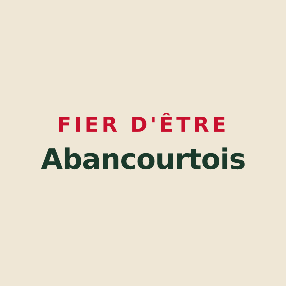 Tote bag « Fier d'être Abancourtois » — design pour Abancourt