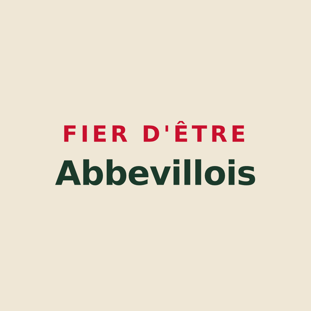 Tote bag « Fier d'être Abbevillois » — design pour Abbeville-Saint-Lucien