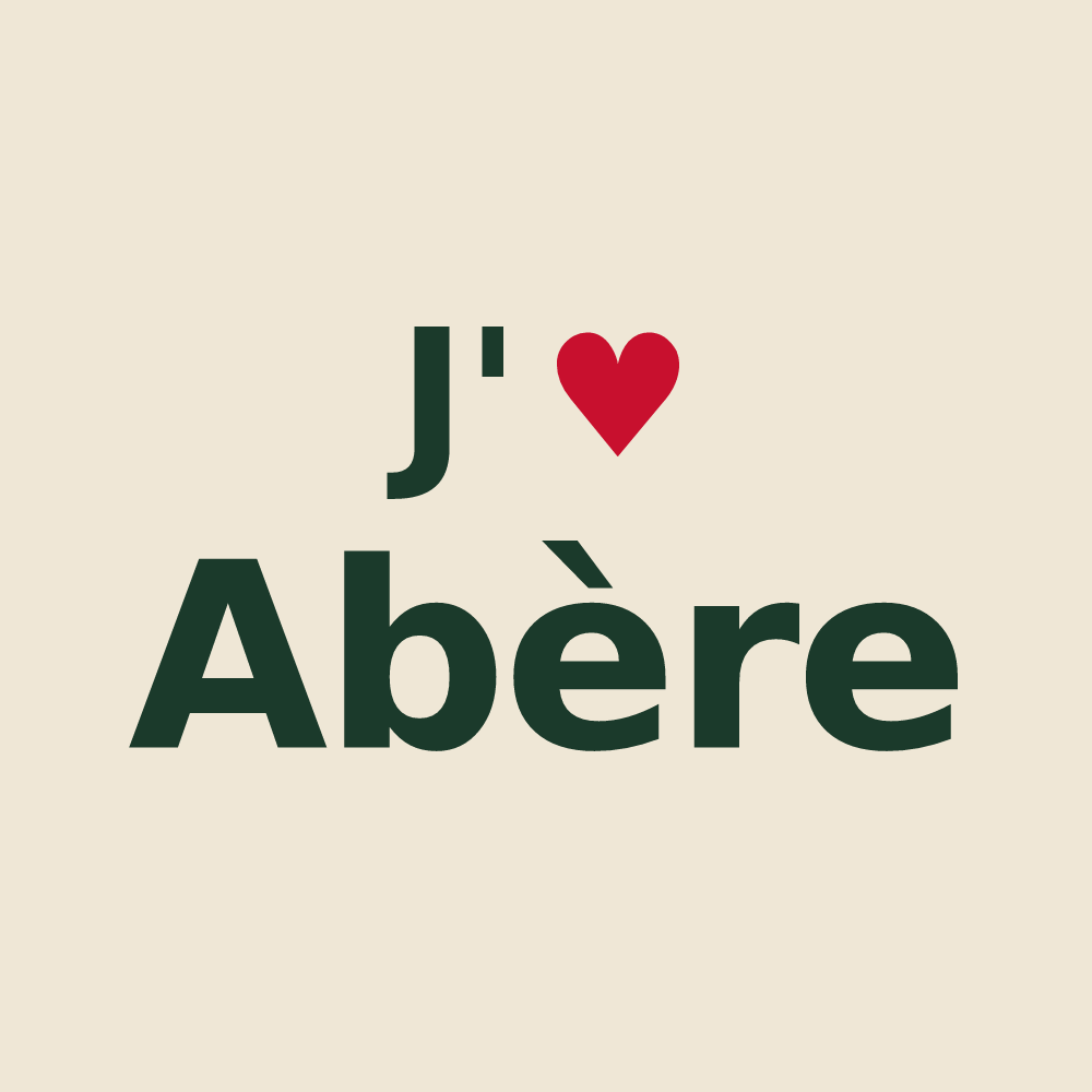 Tote bag personnalisé Abère — design J'aime Abère