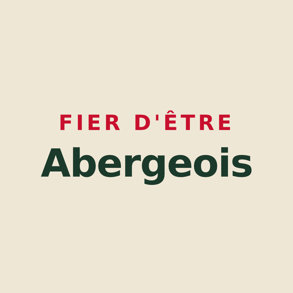 Tote bag « Fier d'être Abergeois » — design pour Abergement-la-Ronce